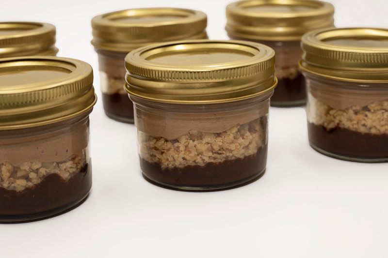 Chocolate Almond Mason Jars